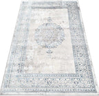 Modern Medallion Moroccan Style Area Rug Plush Living