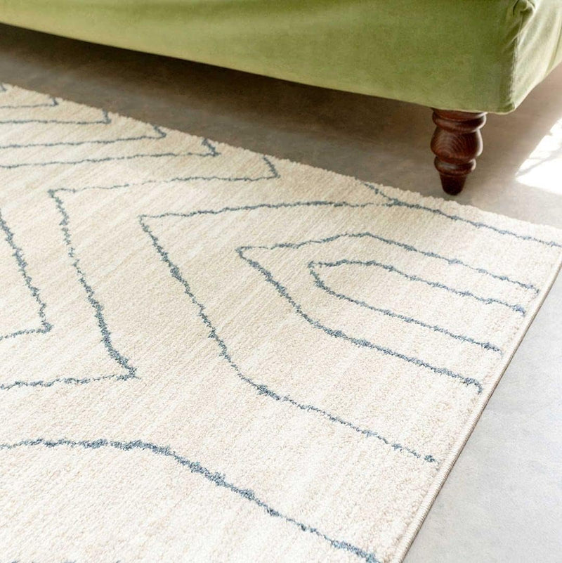 Modern Moroccan Berber Polyester Carpet Rug Tribal Diamond