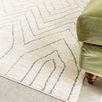 Modern Moroccan Berber Polyester Carpet Rug Tribal Diamond