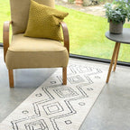 Modern Moroccan Berber Polyester Carpet Rug Tribal Diamond