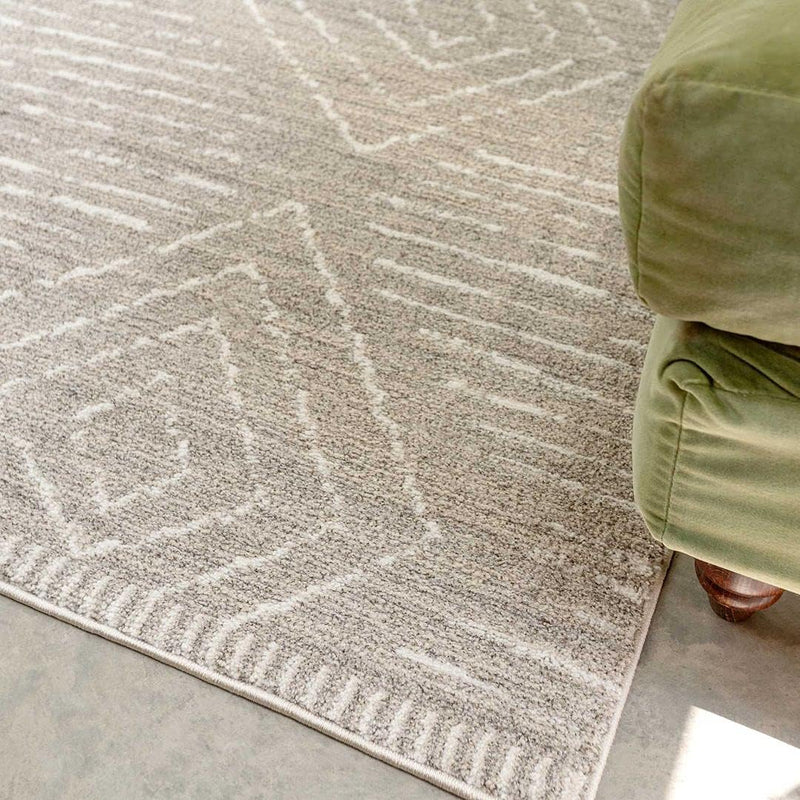 Modern Moroccan Berber Polyester Carpet Rug Tribal Diamond