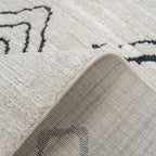 Modern Moroccan Berber Polyester Carpet Rug Tribal Diamond