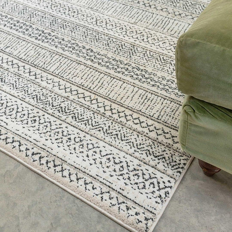 Modern Moroccan Berber Polyester Carpet Rug Tribal Diamond
