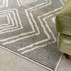 Modern Moroccan Berber Polyester Carpet Rug Tribal Diamond