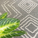 Modern Moroccan Berber Polyester Carpet Rug Tribal Diamond