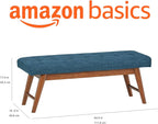 Modern Padded Upholstered Bench with Button Bedroom Entryway
