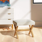 Modern Padded Upholstered Bench with Button Bedroom Entryway