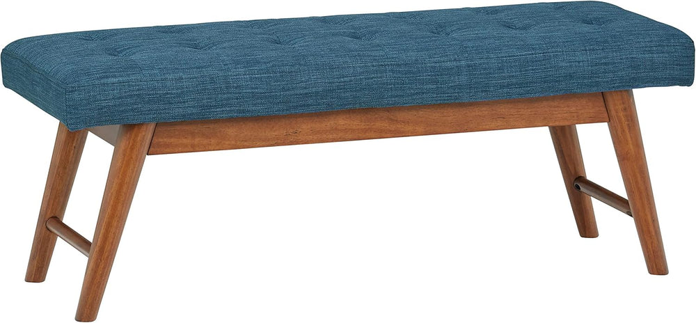 Modern Padded Upholstered Bench with Button Bedroom Entryway