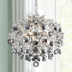 Modern Pendant Chandelier Crystal Raindrop Lighting Ceiling