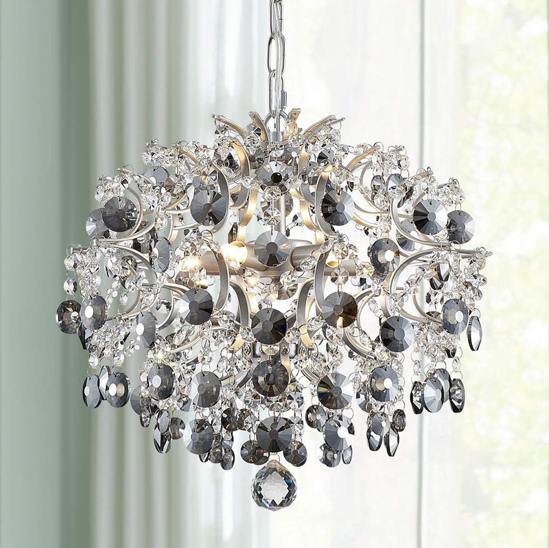 Modern Pendant Chandelier Crystal Raindrop Lighting Ceiling
