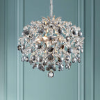 Modern Pendant Chandelier Crystal Raindrop Lighting Ceiling