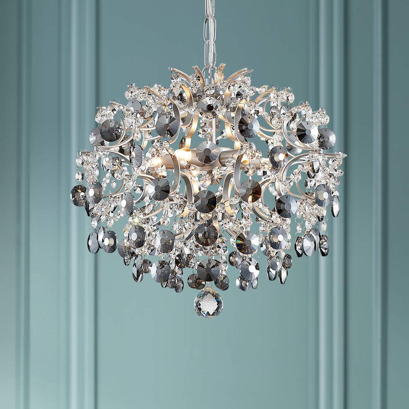 Modern Pendant Chandelier Crystal Raindrop Lighting Ceiling