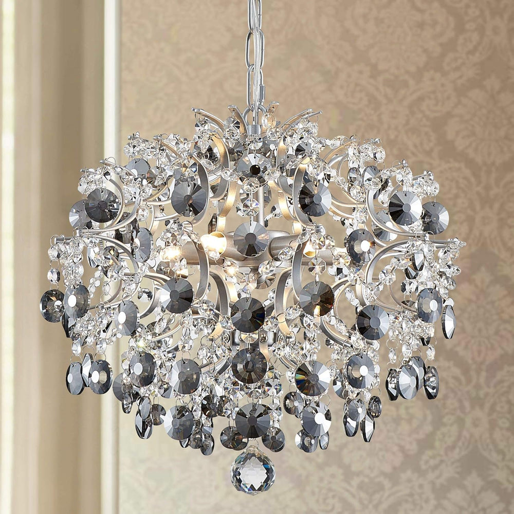 Modern Pendant Chandelier Crystal Raindrop Lighting Ceiling