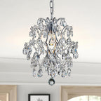 Modern Pendant Chandelier Crystal Raindrop Lighting Ceiling