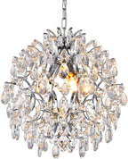 Modern Pendant Chandelier Crystal Raindrop Lighting Ceiling