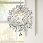 Modern Pendant Chandelier Crystal Raindrop Lighting Ceiling