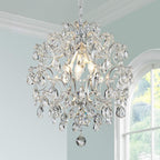 Modern Pendant Chandelier Crystal Raindrop Lighting Ceiling
