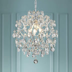 Modern Pendant Chandelier Crystal Raindrop Lighting Ceiling