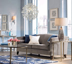 Modern Pendant Chandelier Crystal Raindrop Lighting Ceiling