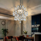 Modern Pendant Chandelier Crystal Raindrop Lighting Ceiling
