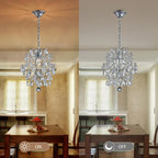 Modern Pendant Chandelier Crystal Raindrop Lighting Ceiling