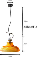 Modern Pendant Light with Ribbed Glass Shade