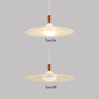 Modern Pendant Light with Ufo-Inspired Flat Metal Shade