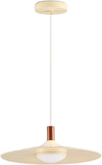 Modern Pendant Light with Ufo-Inspired Flat Metal Shade