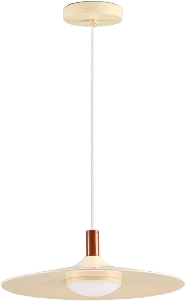 Modern Pendant Light with Ufo-Inspired Flat Metal Shade