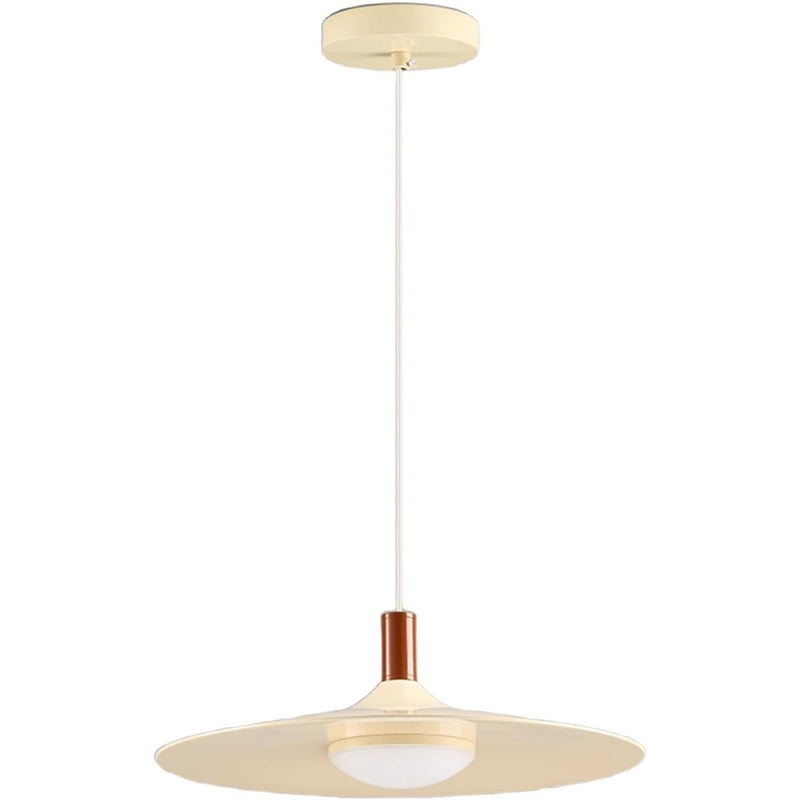 Modern Pendant Light with Ufo-Inspired Flat Metal Shade
