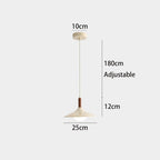 Modern Pendant Light with Ufo-Inspired Flat Metal Shade