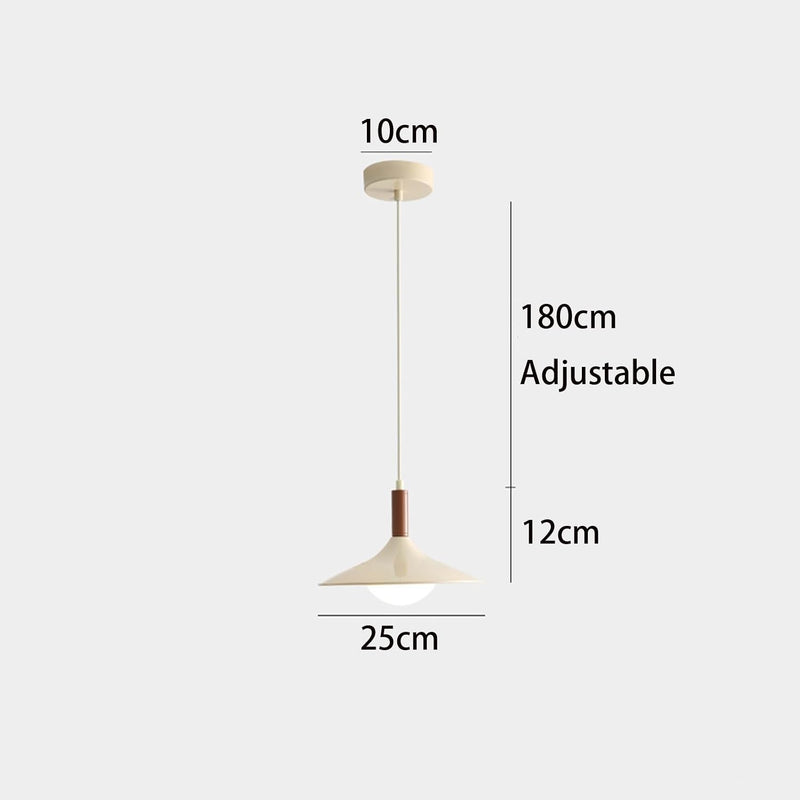 Modern Pendant Light with Ufo-Inspired Flat Metal Shade