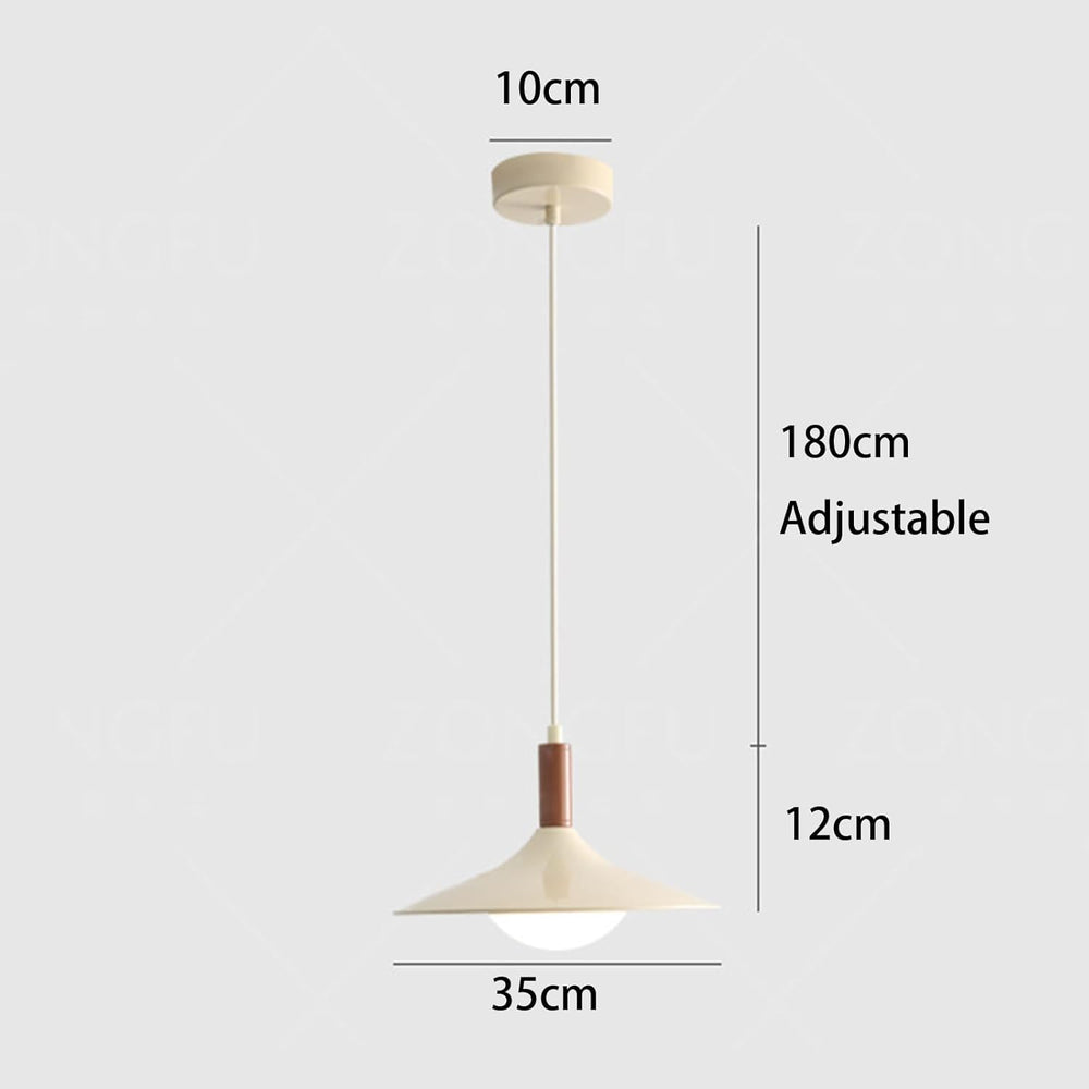 Modern Pendant Light with Ufo-Inspired Flat Metal Shade