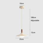Modern Pendant Light with Ufo-Inspired Flat Metal Shade