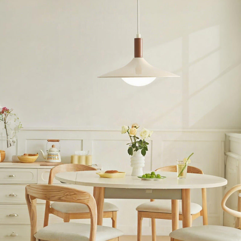 Modern Pendant Light with Ufo-Inspired Flat Metal Shade