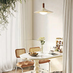 Modern Pendant Light with Ufo-Inspired Flat Metal Shade
