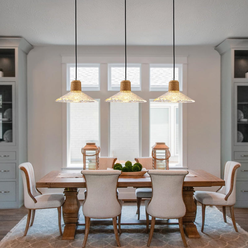 Modern Pendant Lights Kitchen Island Dimmable LED Oval