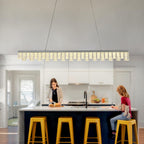 Modern Pendant Lights Kitchen Island Dimmable LED Oval
