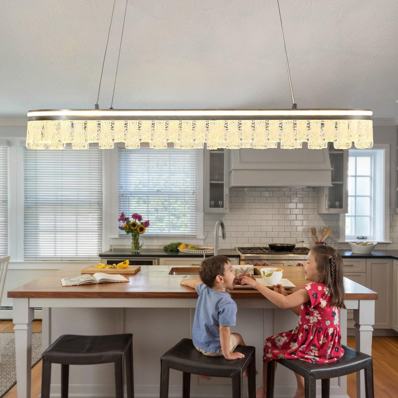 Modern Pendant Lights Kitchen Island Dimmable LED Oval