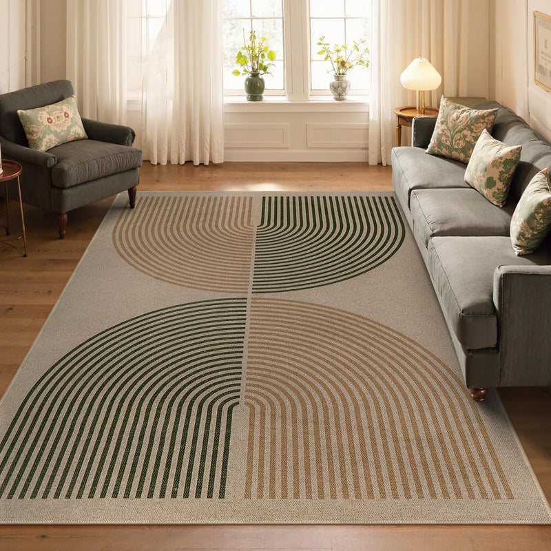 Modern Rainbow Kitchen Runner Rug