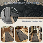 Modern Rainbow Kitchen Runner Rug