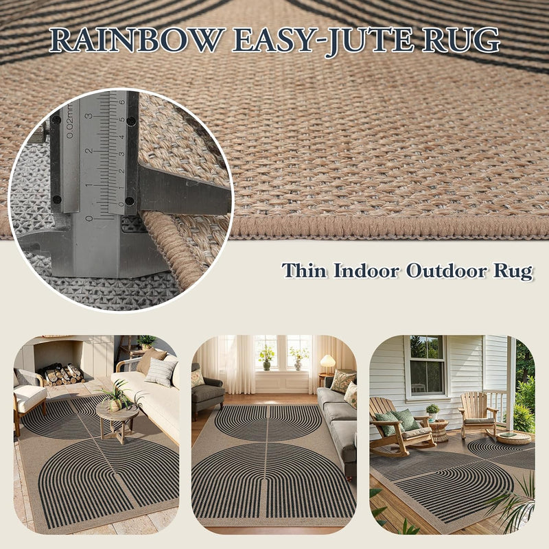 Modern Rainbow Kitchen Runner Rug
