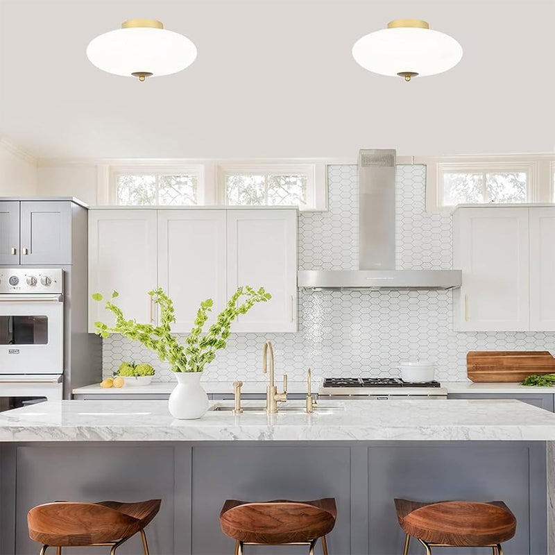 Modern Recessed Ceiling Light with Glass Metal Base