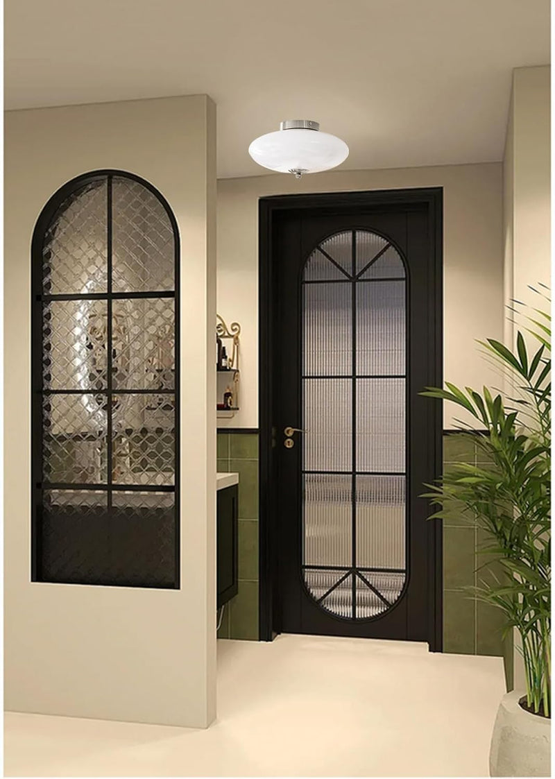 Modern Recessed Ceiling Light with Glass Metal Base
