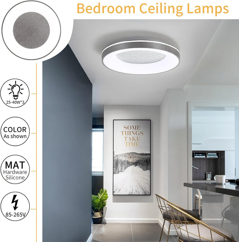 Modern Round Ceiling Light Dimmable 3000K 4500K