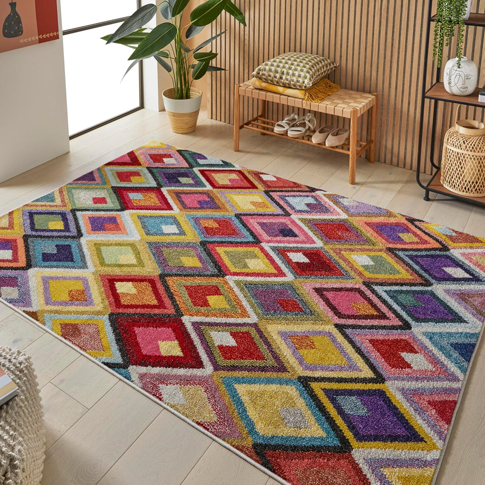 Modern Rug for Living Room Bedroom Kitchen Coloured