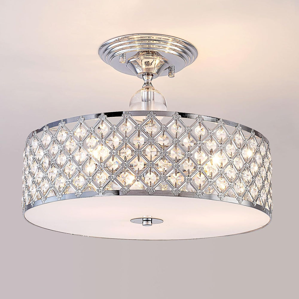 Modern Semi Flush Mount Ceiling Light 3 Lights