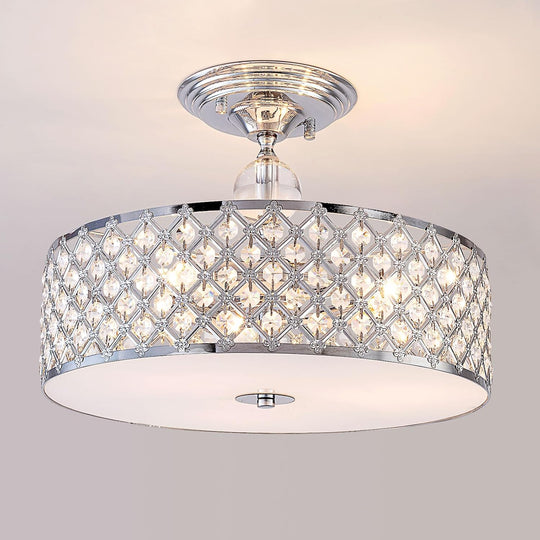 Modern Semi Flush Mount Ceiling Light 3 Lights