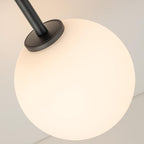 Modern Semi Flush Mount Ceiling Light Fixture Glass