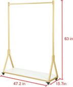 Modern Simple Heavy Duty Metal Rolling Garment Rack